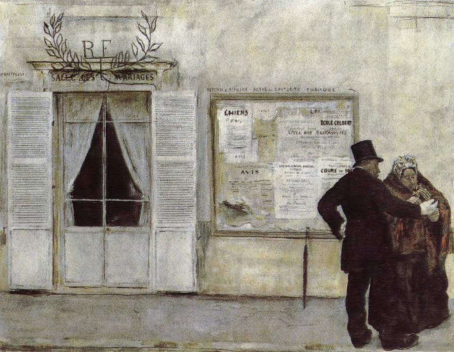 Jean-francois raffaelli Waiting Wedding Guest